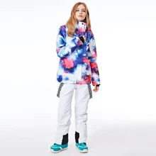 Зимняя новинка, мужская и женская однобортовая двухбортовая лыжная куртка, водонепроницаемая ветрозащитная теплая куртка, походные штаны