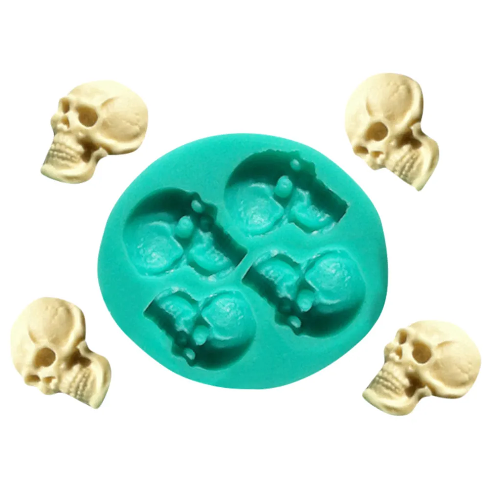 Baking Accessories And Cake Decorating Pink Skull Head Silicone Fondant Cake Mould Halloween Party Chocolate Mold Nice Home Furniture Diy Rentwork Eu