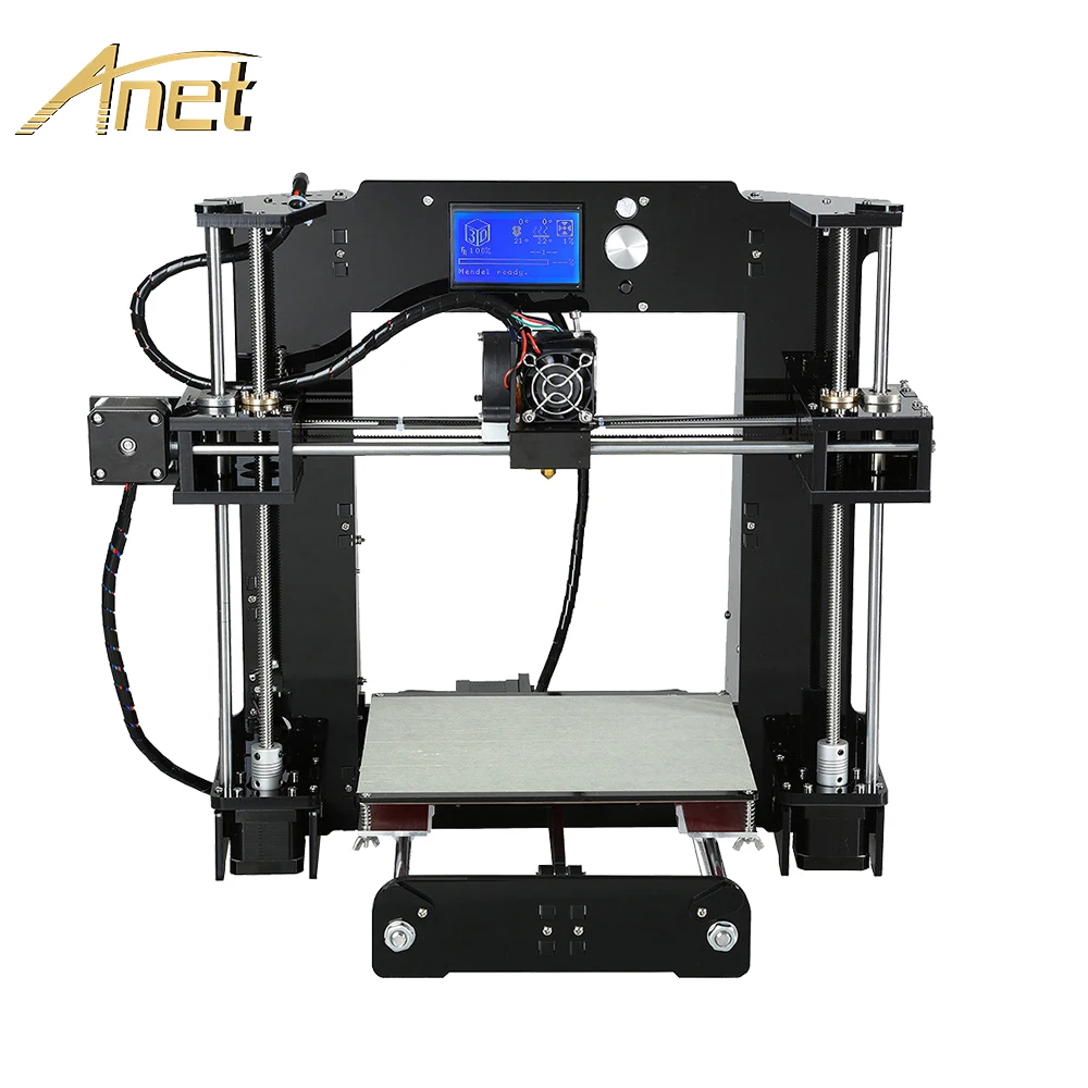 Anet A6 A8 Impresora 3D طابعة سهلة تجميع مع السيارات التسوية كبير حجم عيد الميلاد هدايا Reprap i3 DIY طابعات SD بطاقة