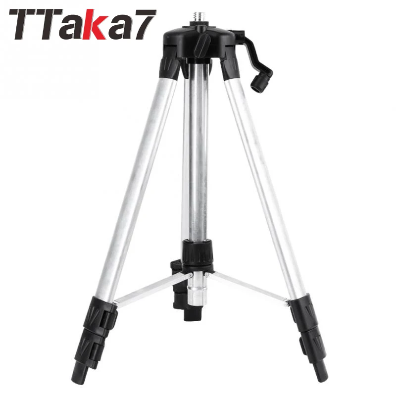 

TTAKA7 New 3-way 120cm Tripod Level Stand for Automatic Self Leveling Laser Level Measurement Tool Level Tripod Holder