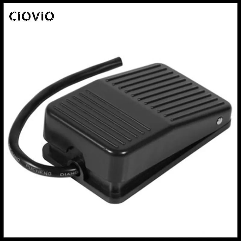 Nonslip Metal Momentary Electric Power Foot Pedal Switch   