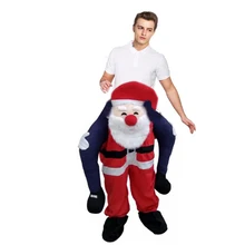 2018 Christmas Cosplay Costumes Novelty Santa Claus Costume Ride on Me Suits Halloween Party Festival Clothes Animal Funny Pants 2018 Christmas Cosplay Costumes Novelty Santa Claus Costume Ride on Me Suits Halloween Party Festival Clothes Animal Funny Pants