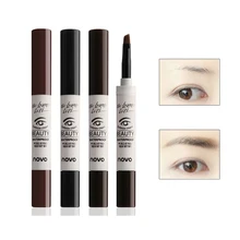NOVO крем для бровей гель макияж водонепроницаемый гель для бровей долговечный натуральный карандаш для макияжа карандаш для бровей с кисточкой 3 цвета