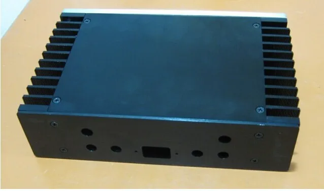 S-2607 полностью алюминиевый корпус усилителя/мини-усилитель/PSU корпус серебристый