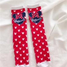Хлопчатобумажные, с мультипликационными персонажами носки, милые носки красные носки для взрослых женщин 10 пар/лот