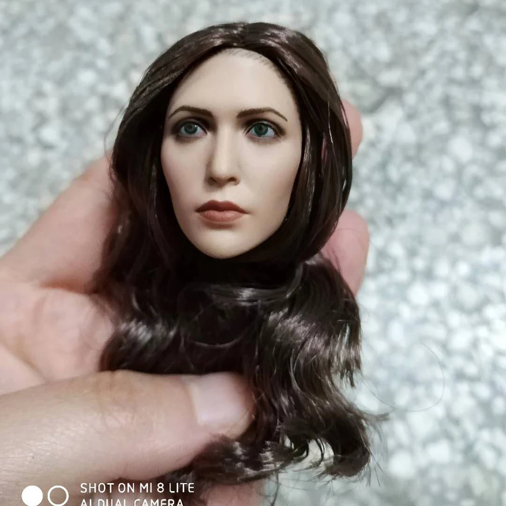 1/6 Elizabeth Olsen алый ведьма голова лепить 3,0 женская голова резьба красота голова лепить для 1" HT рисунок тела