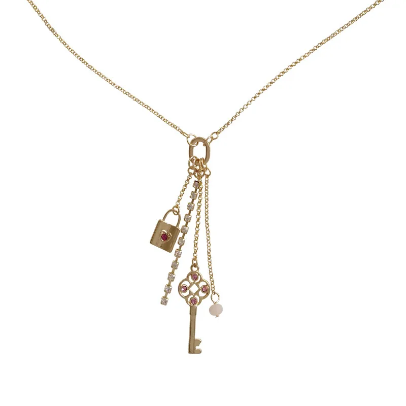 

Fashion Key And Lock Pendant Necklaces For Women Jewelry