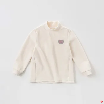 

DBK8394 dave bella kids girl 5Y-13Y t-shirt children boutique long sleeve tops baby lovely clothes kids fashion tees