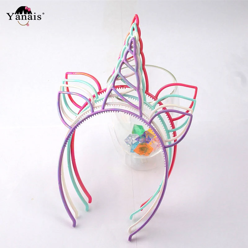 

Unicorn Party Ears Bezel Hair bands Gold Sliver Hair Bands For Women Girls Halloween Gift Cat Ears Hairband Headband Accessories