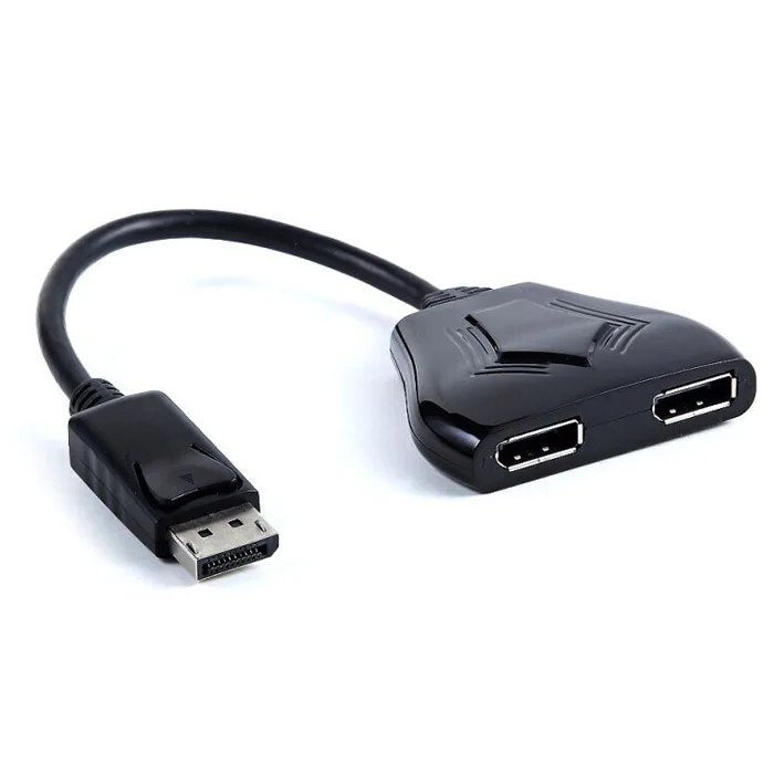 DP a 2 two output DisplayPort distribution amplifier 1 input into the 2 way output dp to double DP connector Signal amplifier