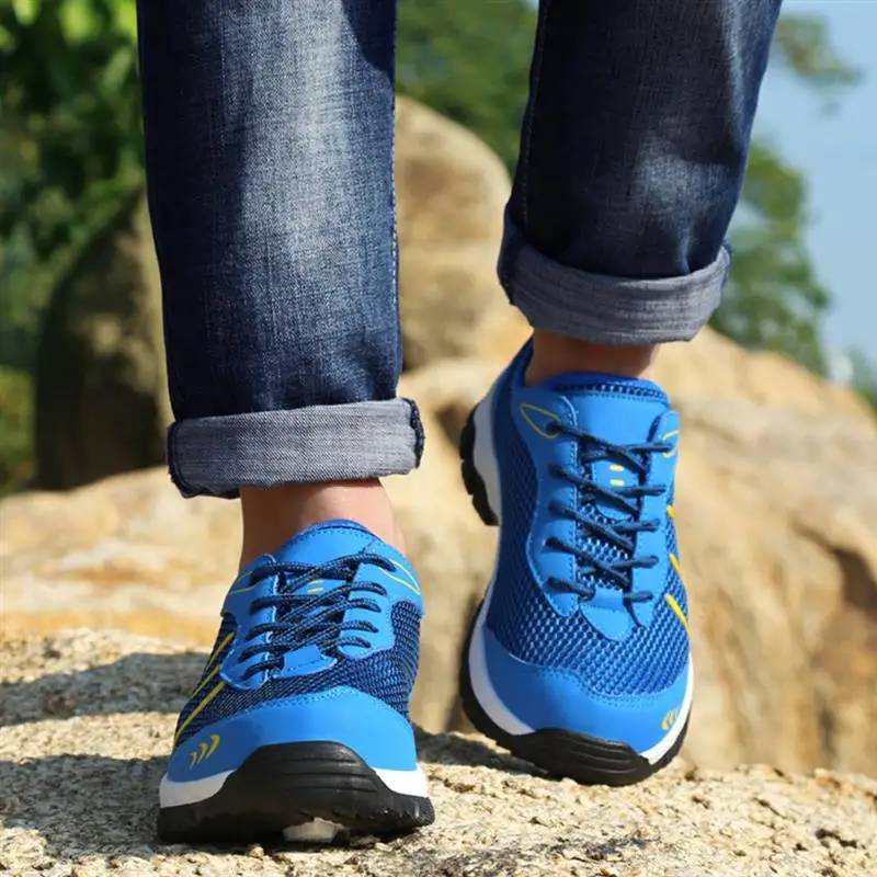Мужские кроссовки дышащие, для активного отдыха и спорта легкие кроссовки Удобная спортивная обувь