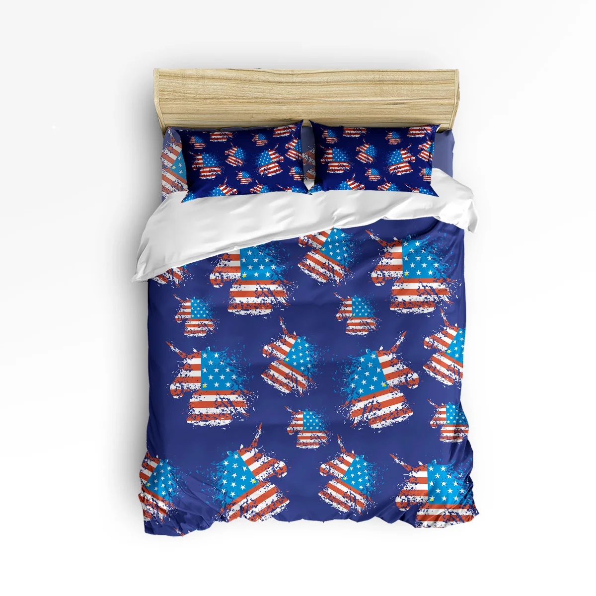 

Arts 3d American Flag Unicorn Print 3 Pcs 4 Pcs Bedding Set Home Decor Duvet Cover Set Soft Bedding Set Adult Kids Free Shipping