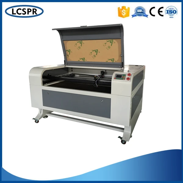 

SP-1390 fabric laser cutting machine with auto up and down table RUIDA driving system and stepper motor