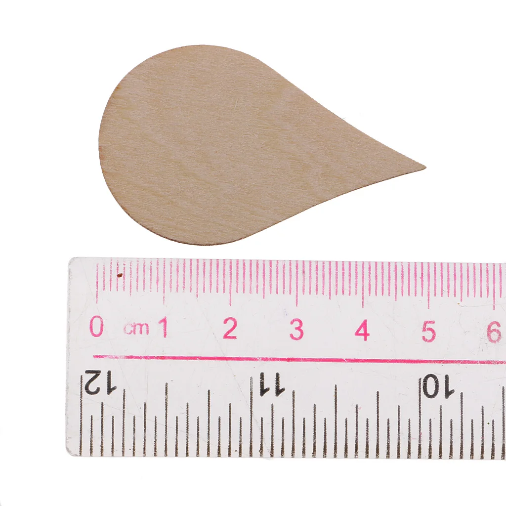 Wooden MDF Drop Shapes Craft Blank Wood Embellishment for Scrapbooking Wedding Party Baby Feet Christmas Decorations DIY