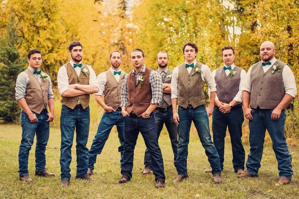 country wedding groom attire