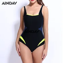 AINDAV, спортивный Цельный купальник для женщин, лоскутный купальник размера плюс, купальник, Maillot De Bain, Спортивный Купальный Костюм