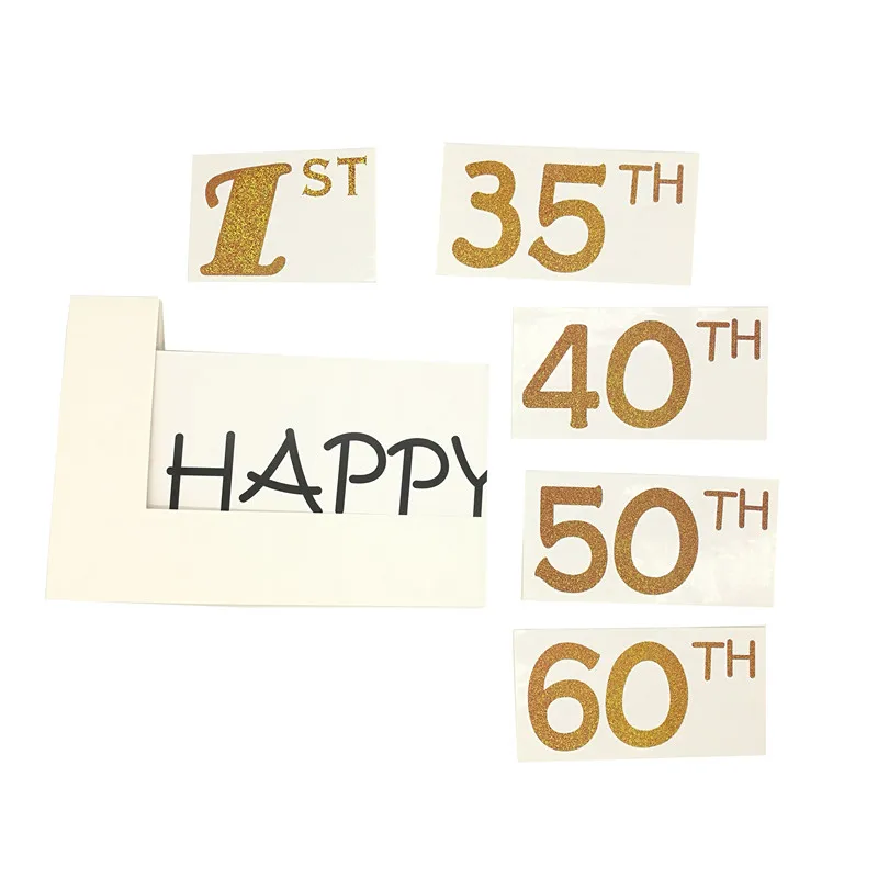 Chicinlife Happy 30/35/40/50th бумажный фото стенд реквизит фоторамка юбилей 30 лет украшения для вечеринки в честь Дня рождения Подарочные принадлежности