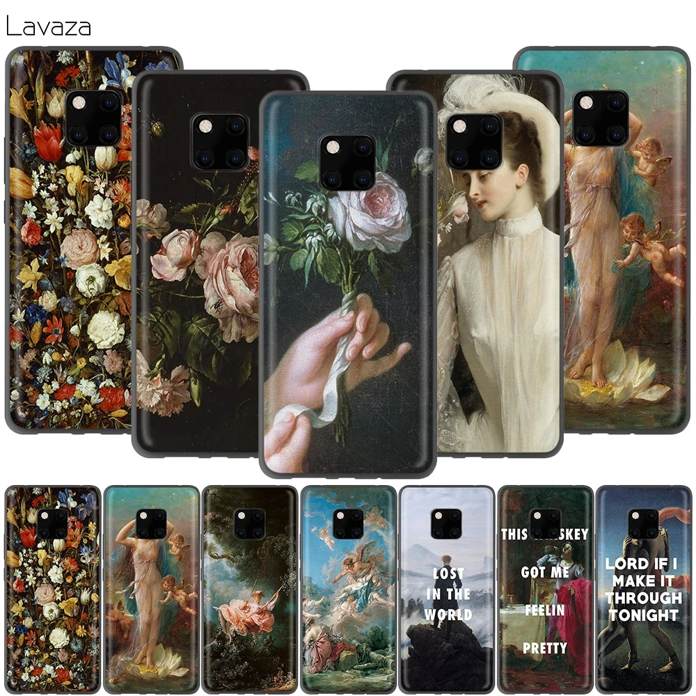 Чехол Lavaza с классическим цветочным рисунком для Huawei P30 P20 P10 P9 P8 Mate 20 10 Pro Lite P Smart 2017 |