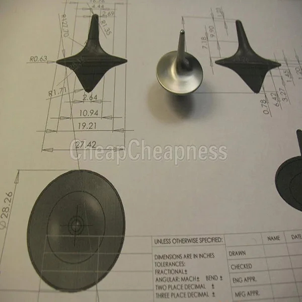 spinning top dimensions
