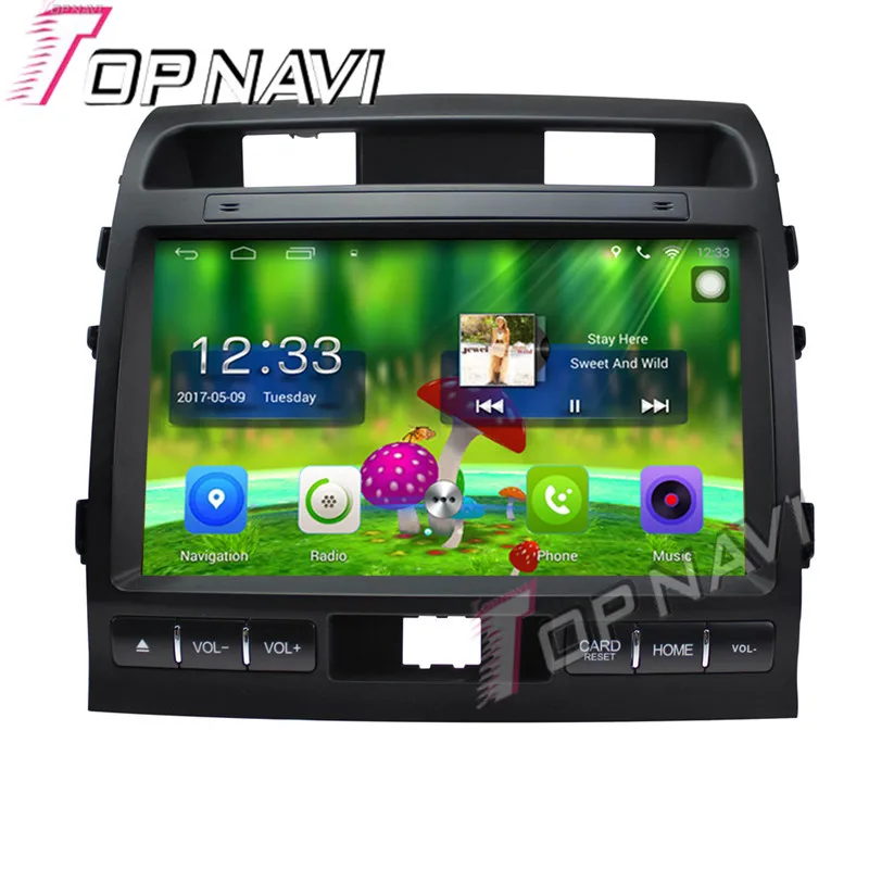Topnavi 10 1 Quad Core Android 6 0 Car GPS Navigation For TOYOTA Cruiser 2009 2010