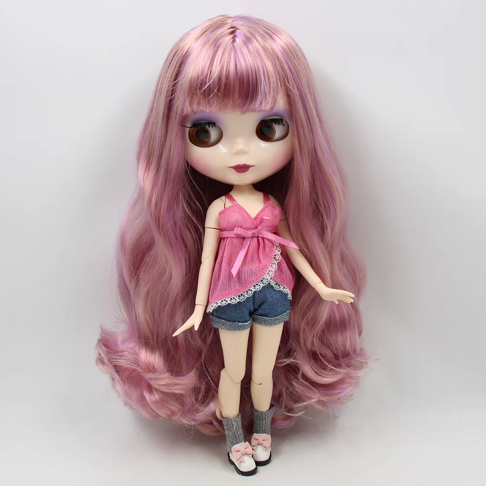Кукла Blyth 1/6 ICY DBS Обнаженная кукла фиолетовая Смешанная золотые волосы белая кожа