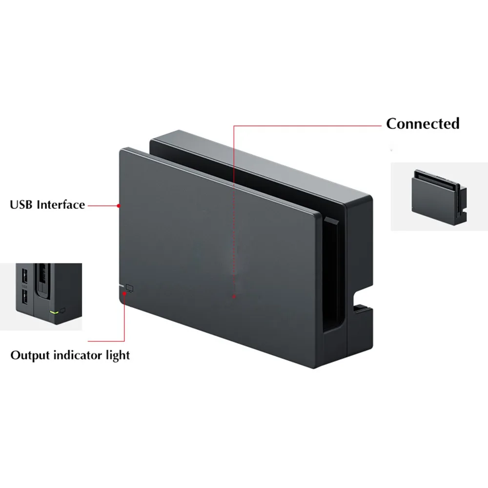  Replacement Charging HDMI Station Dock Stand for Nintend Switch NS NX Console Original Black