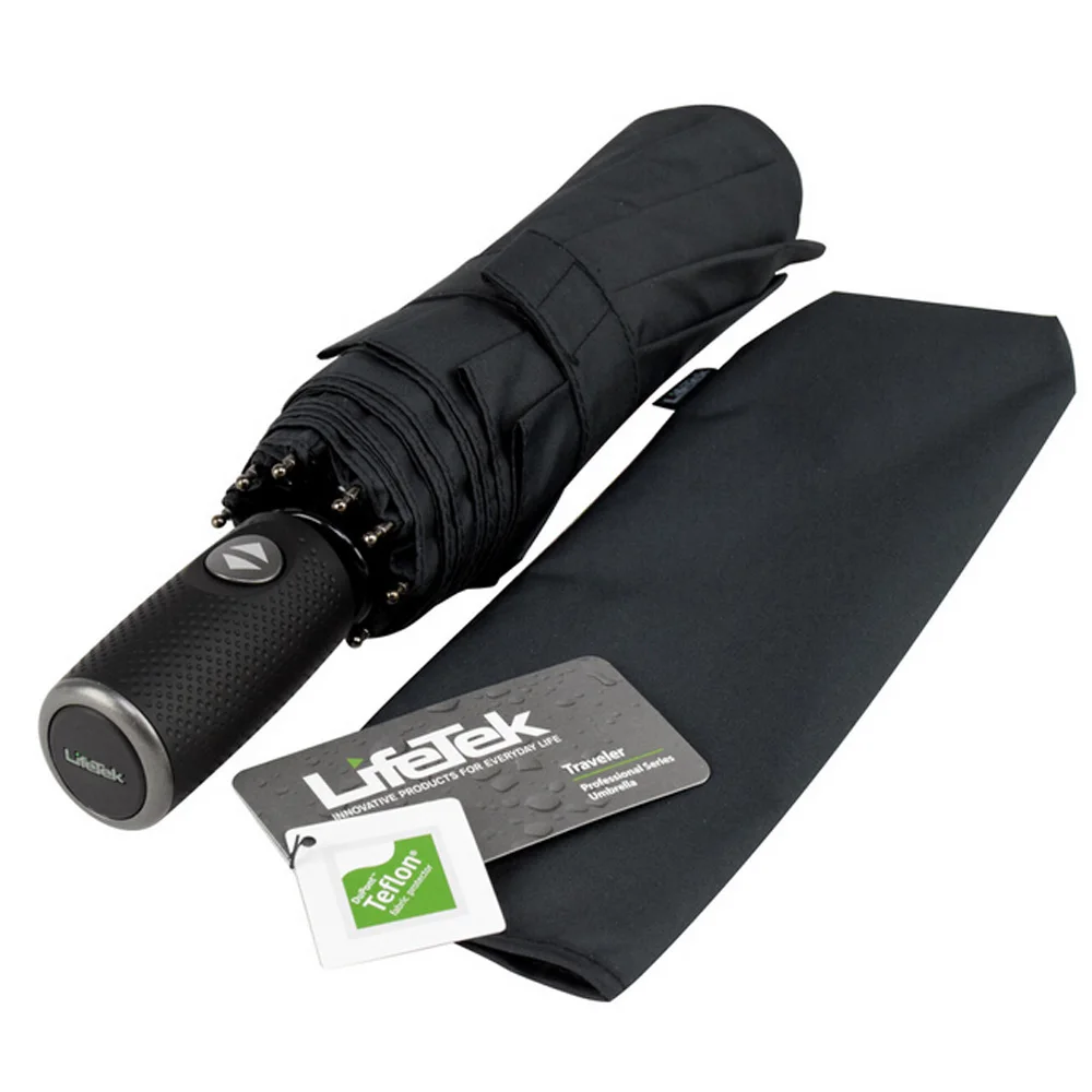 

High Quality Slap-up Fabric with Teflon Strong windproof 210T 10 ribs automatic travel umbrella