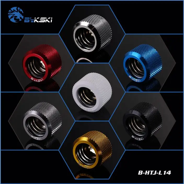 Bykski B HTJ L14 OD14mm жесткие трубные фитинги G1/4 адаптеры для твердых