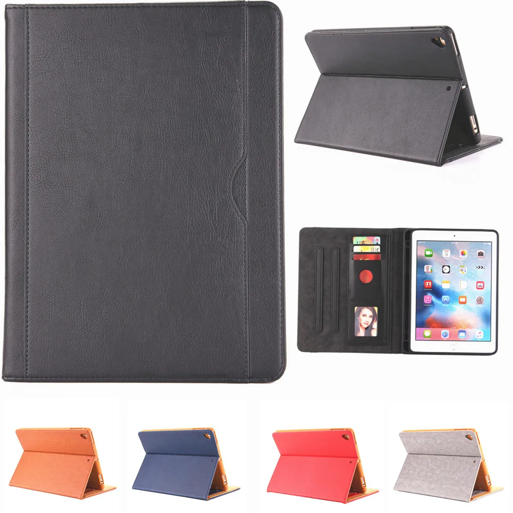 

PU Leather Cover For Apple iPad 5 6 Mini 1234 Silicone Slim Case Cover for iPad Air 1 2 Protective Stand Shell