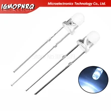 100 шт. белый светильник-излучающие диоды белый Поворот Белый 3 мм светодиод