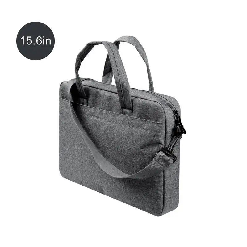 Портфель для ноутбука, деловая сумка на одно плечо 13 15 15,6 дюймов, сумка для офиса, портфель для ноутбука, s сумка-мессенджер, женские мужские сумки - Цвет: Black 156