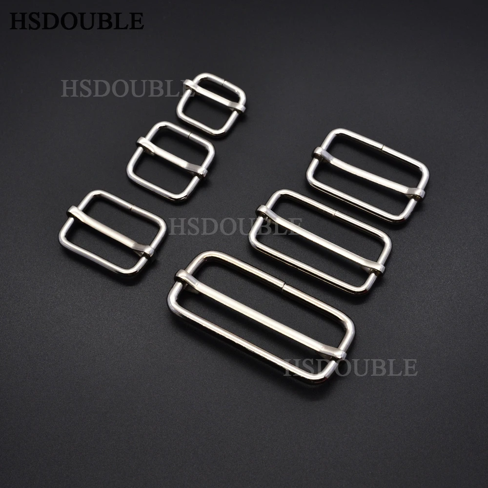 500pcs/pack Silver Metal Slides Tri Glides Wire Formed Roller Pin