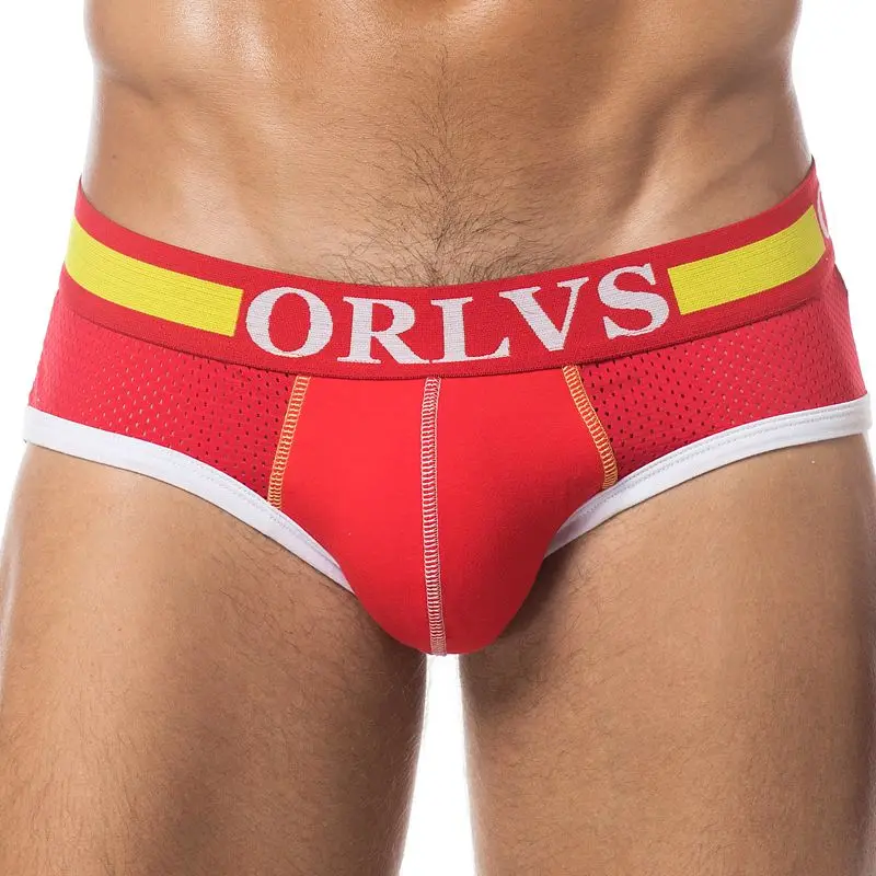 

PUMP Brand Hot Men Briefs High Elasticity Sexy Hollow Mesh Shorts Gay Sleepwear Quick Drying Breathable Crotch Cotton Underwear