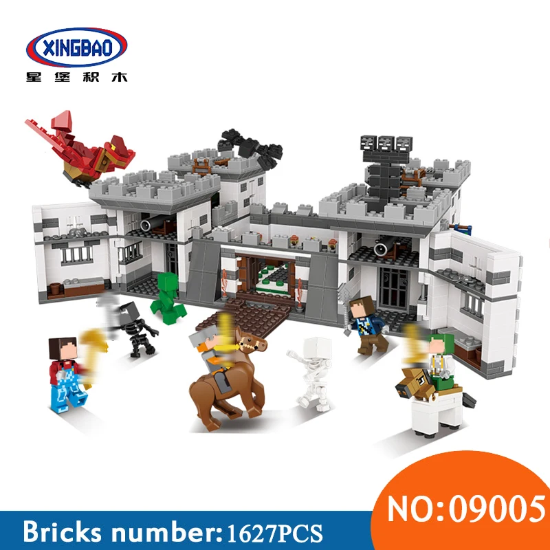 

Xingbao 09005 1627Pcs Blocks Series The Castle of Holy War Set Educational Building Blocks Bricks Boy Toys For Children Gifts