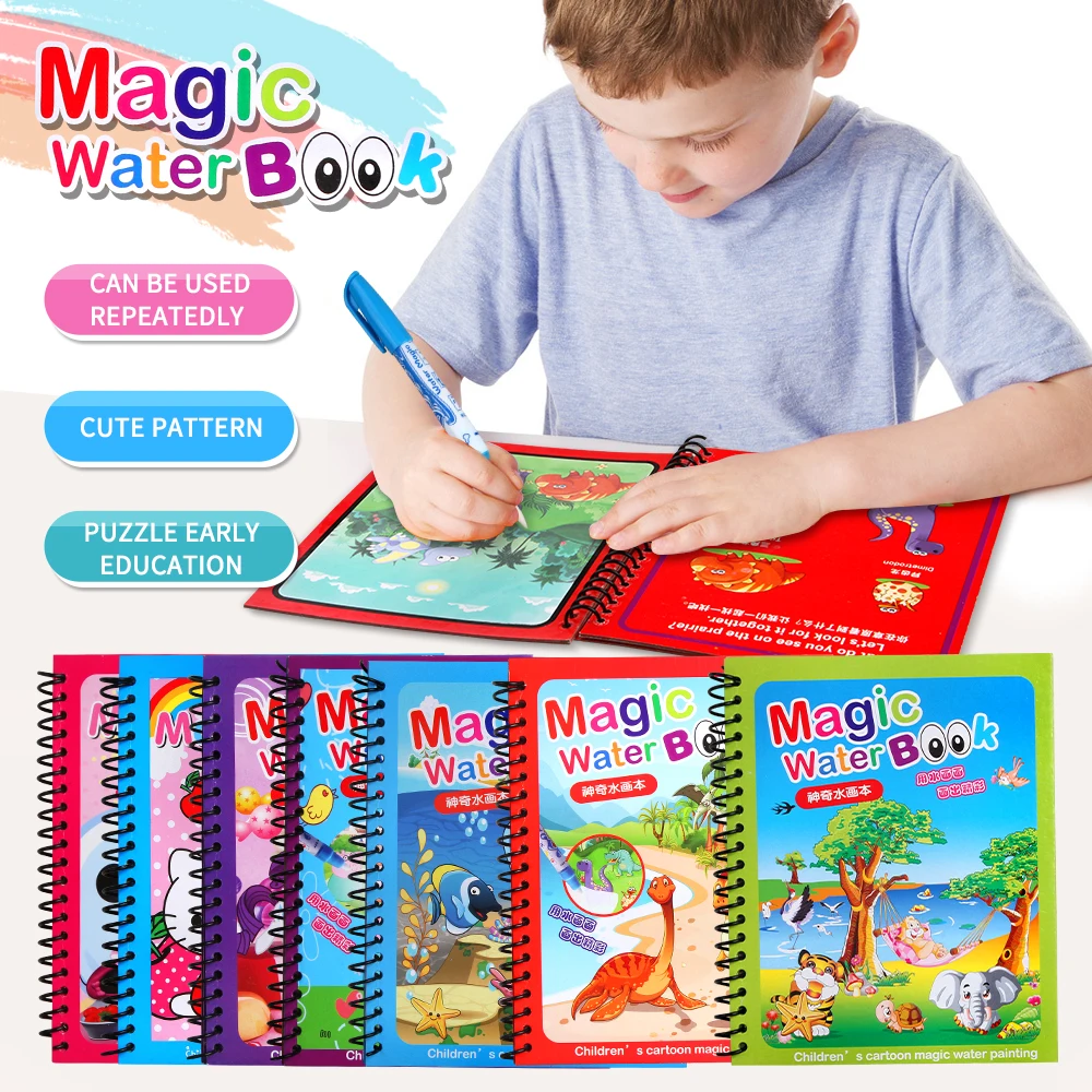 Новое поступление магия воды доска для рисования набор для творчества книга игрушки подарок на день рождени