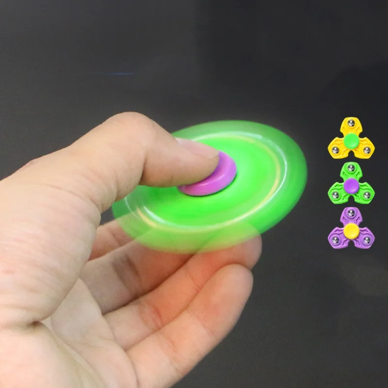 

3 Colors Kids Spinner Hand Plastic EDC Toy Hand Spinner For Autism and ADHD Anxiety Stress Relief Focus Toys Children Gift j2