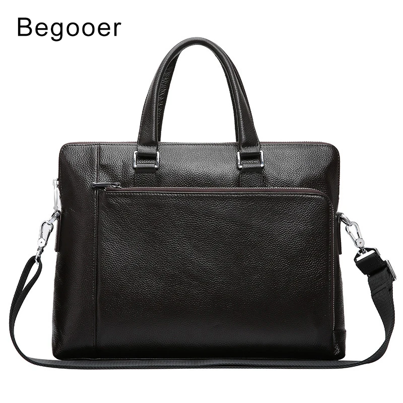 BEGOOER جلد أصلي للرجال حقيبة رجل حقائب الذكور جلدية كمبيوتر محمول للأعمال الرجال حقيبة السفر حقائب كتف رجل كبير حمل أكياس BEGOOER جلد أصلي للرجال حقيبة رجل حقائب الذكور جلدية كمبيوتر محمول للأعمال الرجال حقيبة السفر حقائب كتف رجل كبير حمل أكياس