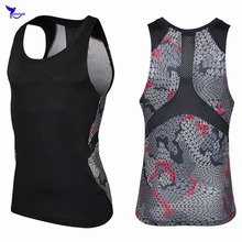 Мужская майка для бега, камуфляжные прилегающие быстросохнущие лосины для бега, жилет, облегающая кожу, брендовая одежда без рукавов, тренировочный тренажерный зал, фитнес-юбка для занятий гимнастикой