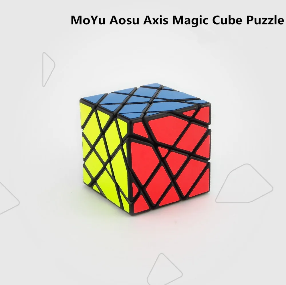 2016 Newest Tops MoYu Aosu Axis Magic Cube Puzzle Black and White and Pink puzzles cubes