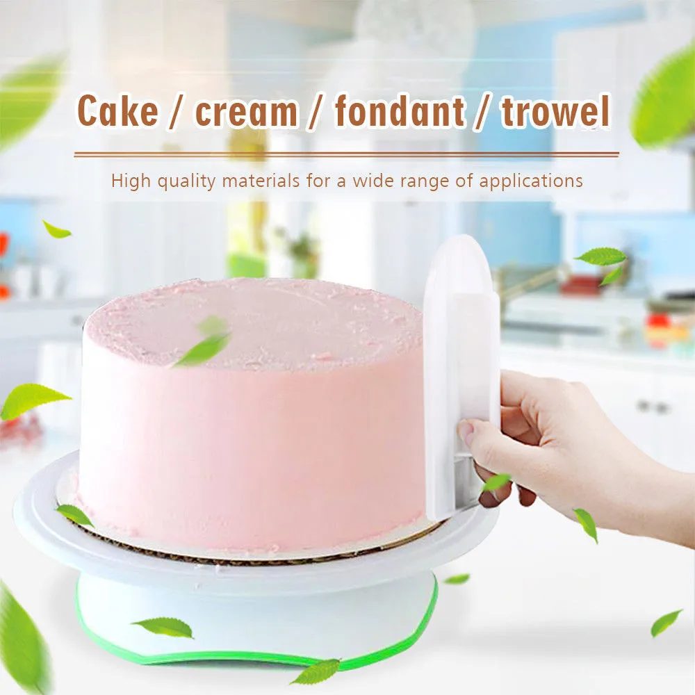  Food Grade Cake Cream Smoothing Scraper Useful Cake Smoother Polisher Tools Cutter Decorating Fonda