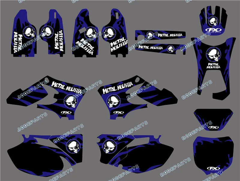 

0502 NEW TEAM GRAPHICS BACKGROUNDS DECALS FOR YAMAHA dirt bike WR250F WR450F WRF 250 450 2005 2006
