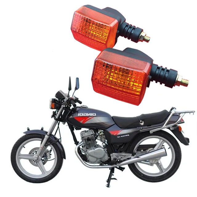 US $8.69 1 pair scooter indicator parts motorbike turn signal light for honda 125 CBT125 lamp amber flasher 