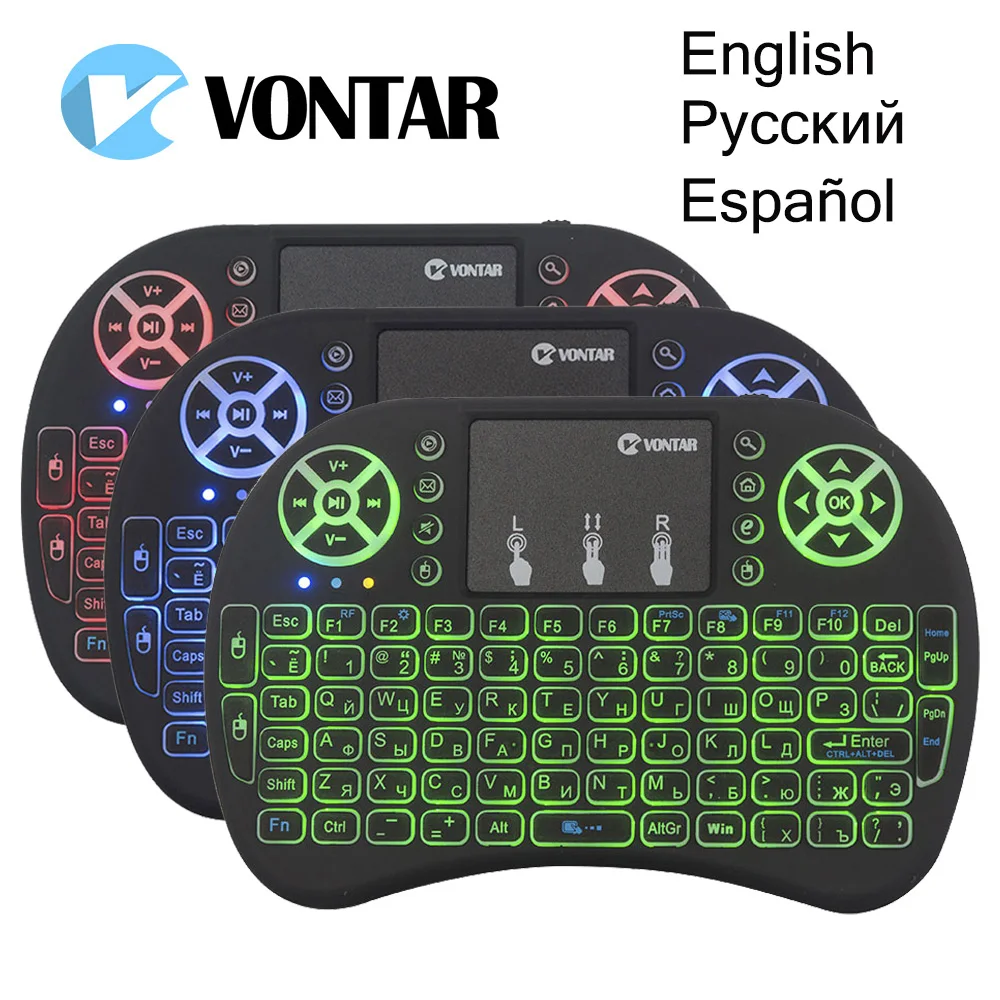 Backlit and normal i8 Air Mouse font b Mini b font Wireless Keyboard Touchpad Remote Control