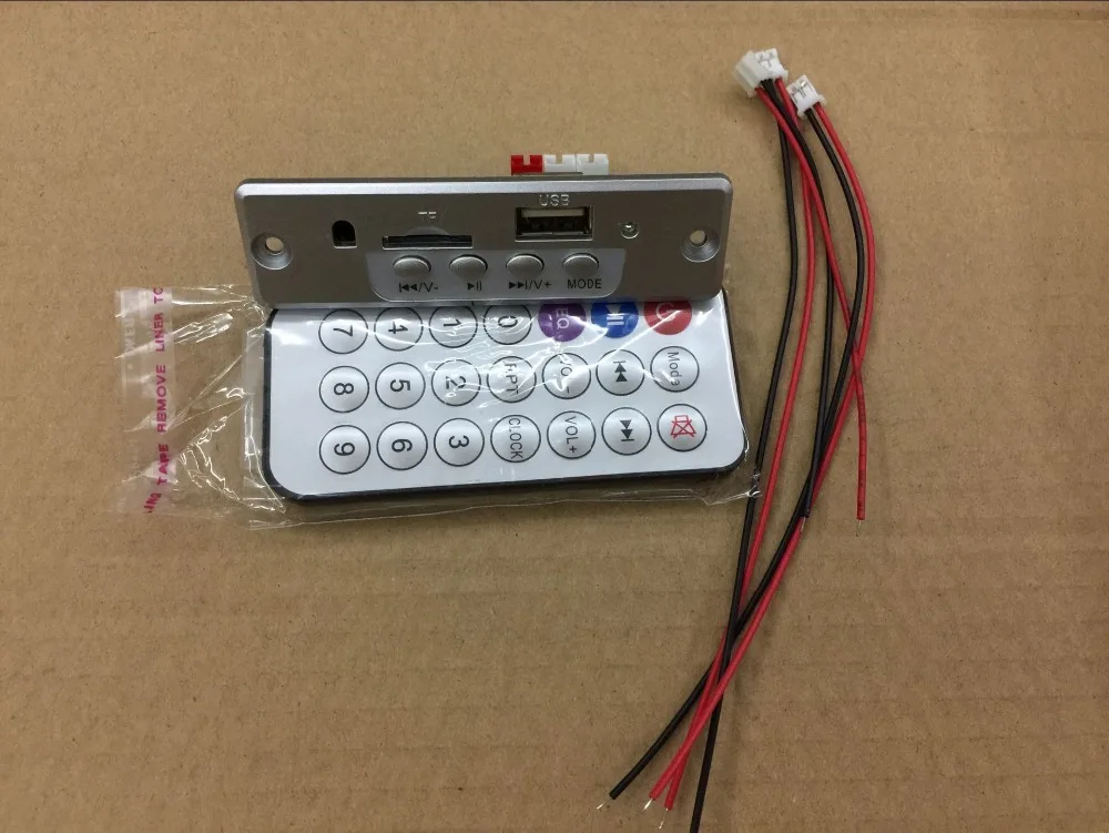 Удаленный управляющий декодер клен 5 в MP3 декодирования аудио беспроводной Bluetooth радио модуль Слот для SD карты USB FM
