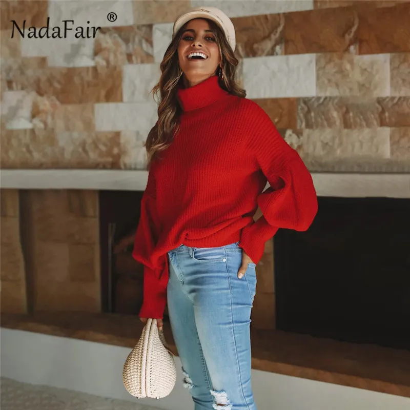 loose turtkeneck thick sweater female29