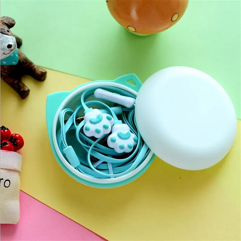 

Cute Cat Claw Earphones 3.5mm Stereo in-ear Earbuds with Microphone for iPhone Samsung Xiaomi Girls Kids Child Student Gifts