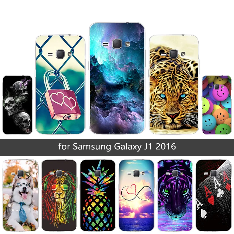 Phone Case for Samsung Galaxy J1 2016 Capa Ultra Thin Soft TPU Cover 4.5&quot J120H Clear Silicone Full Protection Shell |
