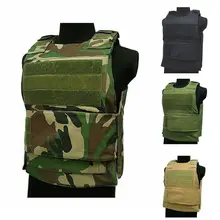 Высокое качество для мужчин тактический жилет Спорт нательная Броня мягкая пневматическая пушка Перевозчик камуфляж, лесная местность Охота армейские полевой жилет