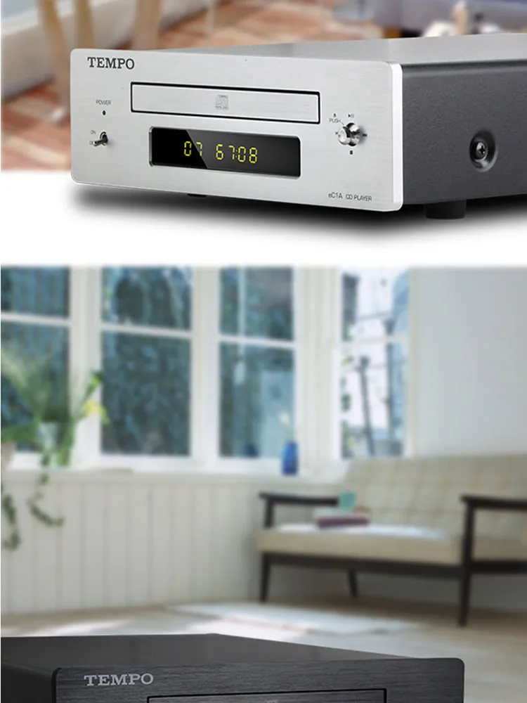 Версия обновления темпа cd-плеер EC1B(обновление EC1A) настольный HiFI CD аудио система с PCM1786+ NE5532P коаксиальный аналоговый выход
