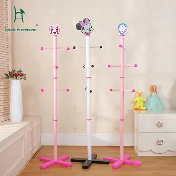 

Louis Fashion Coat Racks Children Cartoon Lovely Solid Wood Children Bedroom Landing Living Room